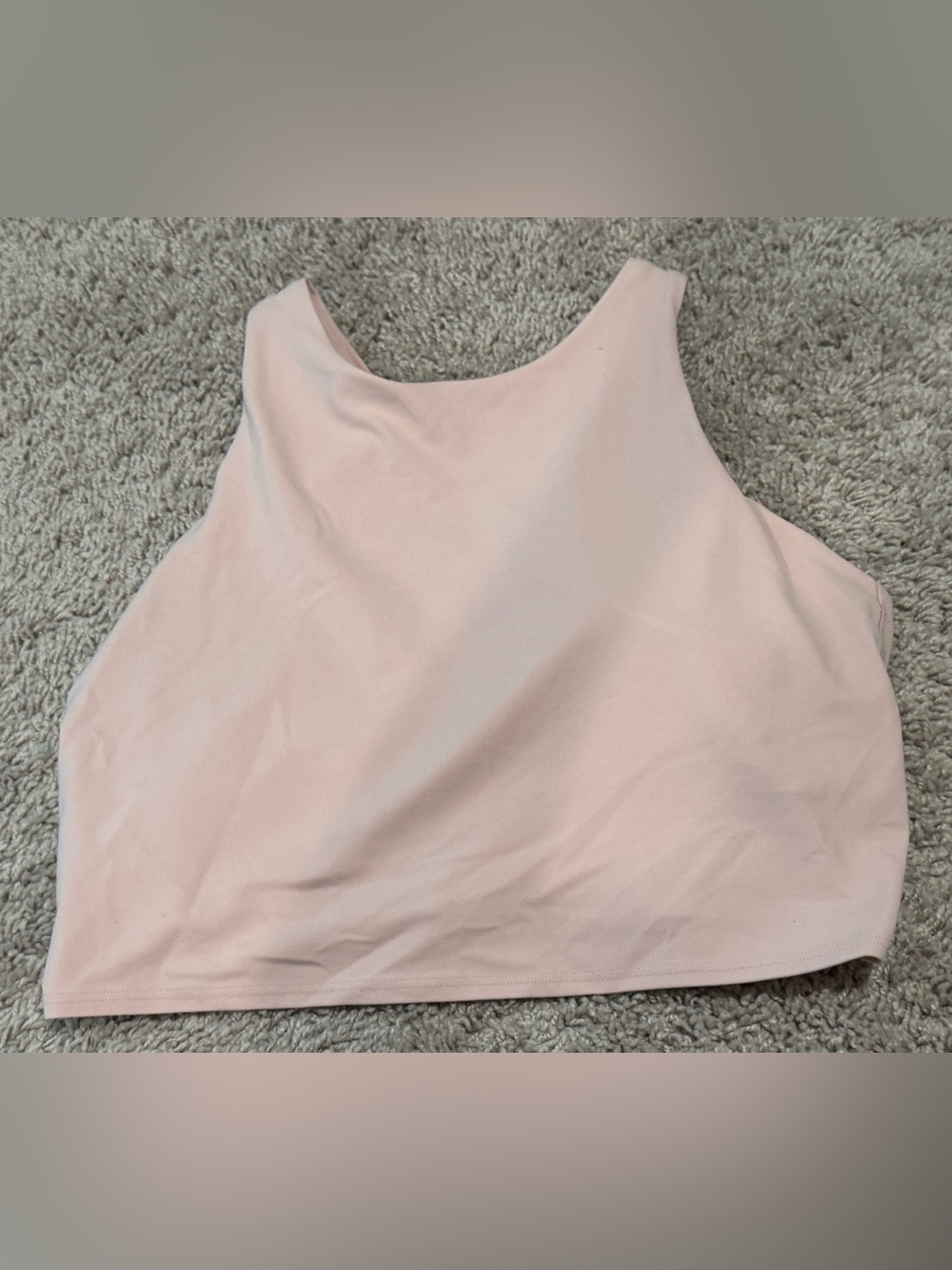 Light Pink Athleta Crop Bra Top